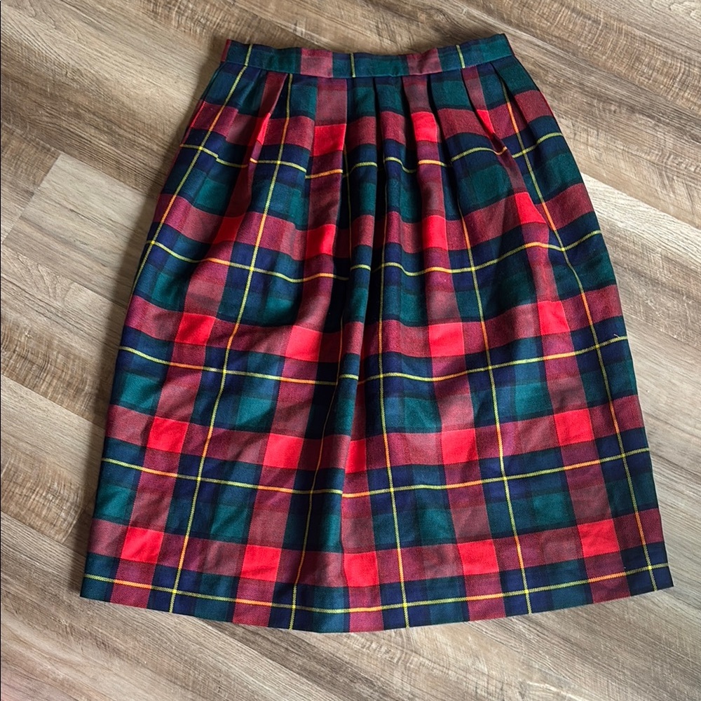 Vintage Lands End Wool Skirt